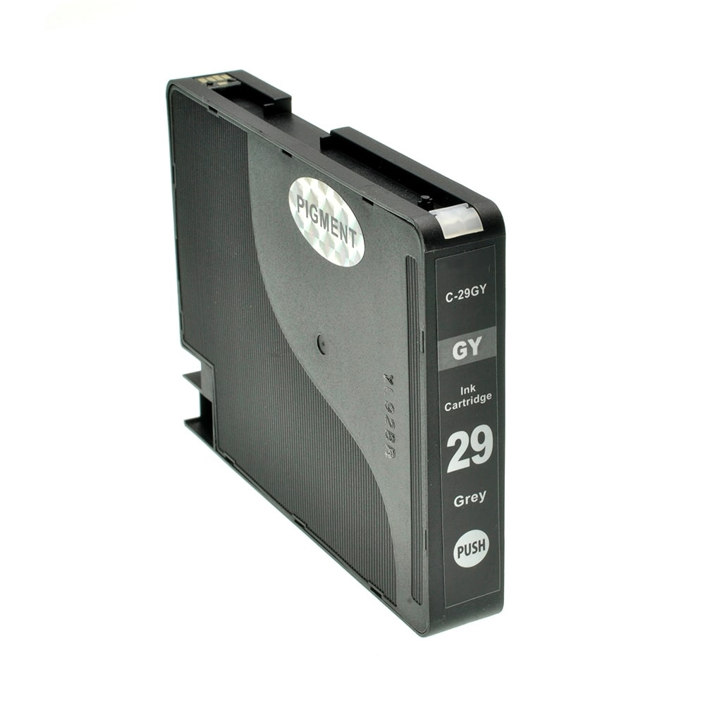 Set bestehend aus Alternativ-Tinte für CANON PGI-29 C / 4873B001 cyan, M / 4874B001 magenta, Y / 4875B001 gelb, GY / 4871B001 grau, R / 4878B001 rot - Sparen Sie 6%