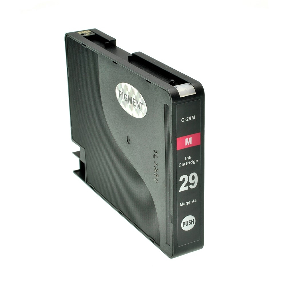 Set bestehend aus Alternativ-Tinte für CANON PGI-29 C / 4873B001 cyan, M / 4874B001 magenta, Y / 4875B001 gelb, GY / 4871B001 grau, R / 4878B001 rot - Sparen Sie 6%