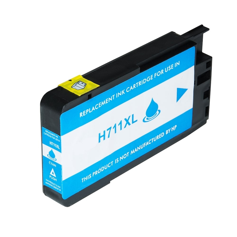 Set bestehend aus Alternativ-Tinte für HP No. 711 / CZ130A cyan, CZ131A magenta, CZ129A / CZ133A schwarz, CZ132A gelb - Sparen Sie 6%