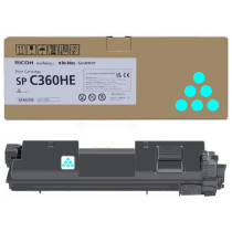Original Toner Ricoh 408185/SPC360HE cyan