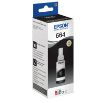 Original Tintenflasche schwarz Epson C13T664140/664 schwarz