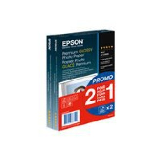 EPSON Premium glänzend Foto Papier inkjet 255g/m2 100x150mm 2x40 Blatt 1er-Pack BOGOF