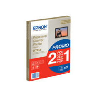 EPSON Premium glänzend Foto Papier inkjet 255g/m2 A4 2x15 Blatt 1er-Pack BOGOF