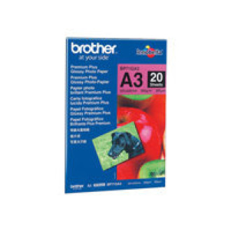 BROTHER BP-71GA3  glänzend  Foto inkjet 260g/m2 A3 20 Blatt 1er-Pack