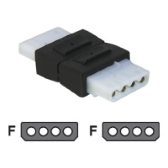 DELOCK Adapter Power 4pin 13,3cm 5,25Zoll Bu/Bu
