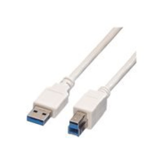 VALUE USB 3.2 Gen 1 Kabel Typ A-B weiss 1,8m