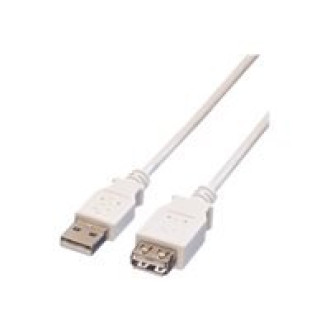 VALUE USB 2.0 Kabel Typ A-A ST/BU weiss 3m