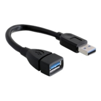 DELOCK Kabel USB 3.0 Verlaengerung, A/A 15cm S/B