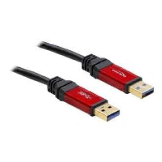 DELOCK Kabel USB 3.0 rot A-A St/St 1.0m