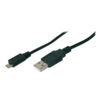ASSMANN USB2.0 Anschlusskabel USB A Stecker  micro USB Stecker 1m schwarz bulk
