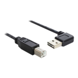 DELOCK Kabel EASY USB 2.0-A 90G gewinkelt > B Stecker/Stecker 1 m