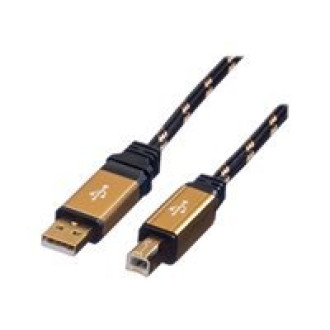 ROLINE GOLD USB 2.0 Kabel Typ A-B 4,5m