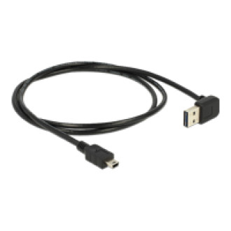 DELOCK Kabel EASY USB 2.0-A oben/unten gewinkelt > Mini USB 5 Pin Stecker/Stecker 1 m