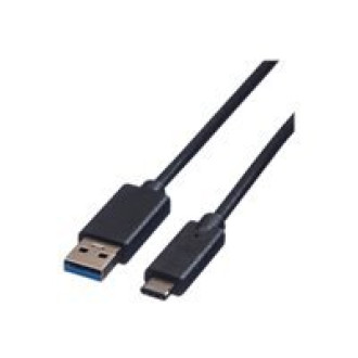 ROLINE USB 3.2 Gen 1 Kabel A-C ST/ST schwarz 0,5m