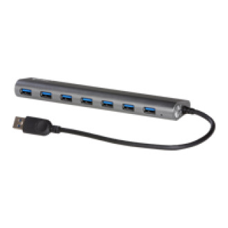 I-TEC USB 3.0 Metal Charging HUB 7port port mit externem Netzadapter  7x USB Ladeport. Fuer Tablets Notebooks Ultrabooks PC