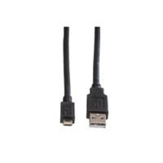 ROLINE USB 2.0 Kabel USB A ST - Micro USB B ST schwarz 0,15m
