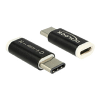 DELOCK Adapter USB Type-C St Device > USB Micro B Buchse Host schwarz