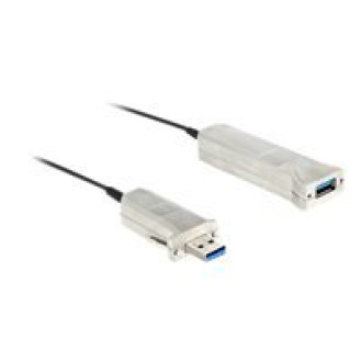 DELOCK Kabel USB 3.0-A Stecker > Buchse Aktives Optisches Kabel 50 m