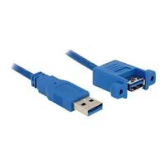 DELOCK Kabel USB 3.0 A Stecker > USB 3.0 A Buchse zum Einbau 1 m