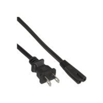 INLINE Netzkabel Netzstecker USA auf Euro 8 C7 Stecker schwarz 1,8m