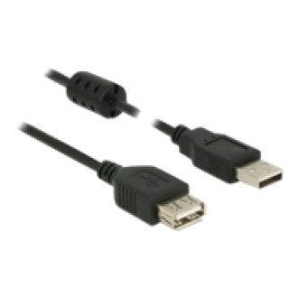 DELOCK Verlängerungskabel USB 2.0 Typ-A Stecker > USB 2.0 Typ-A Buchse 5,0 m schwarz