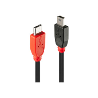 LINDY USB 2.0 Kabel Micro-B/Mini-B OTG