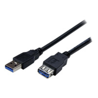 STARTECH.COM 2m Black SuperSpeed USB 3.0 Extension Cable A to A - M/F