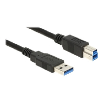 DELOCK Kabel USB 3.0 Typ-A Stecker > USB 3.0 Typ-B Stecker 1,5 m schwarz