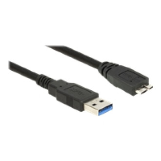 DELOCK Kabel USB 3.0 Typ-A Stecker > USB 3.0 Typ Micro-B Stecker 3,0 m schwarz