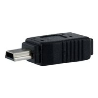Micro USB auf Mini USB 2.0 Adapter - Bu/St - Schwarz