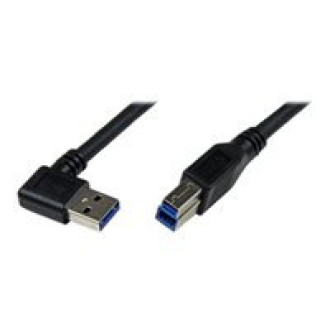 STARTECH.COM 1m Black SuperSpeed USB 3.0 Cable - Right Angle A to B - M/M
