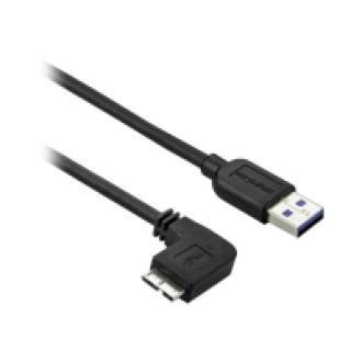 STARTECH.COM Slim Micro USB 3.0 Cable - M/M - Left-Angle Micro-USB - 1m 3ft