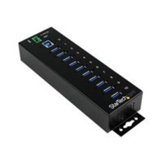 STARTECH.COM 10 Port Industrieller USB 3.0 Hub - ESD und Überspannungsschutz - DIN Tragschienen oder Oberflächen montierbar