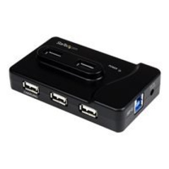 STARTECH.COM 6 Port USB 3.0 / 2.0 Hub mit 2A Ladeanschluss - 2x USB 3.0 SuperSpeed und 4x USB 2.0 Combo Hub