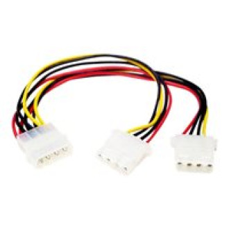 STARTECH.COM LP4 to 2x LP4 Power Y Splitter Cable M/F