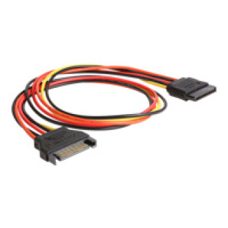 DELOCK Kabel Power SATA 15pin St > SATA 15pin Bu Verlängerung  50cm