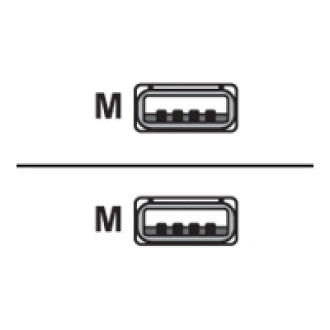 DIGITUS USB 2.0 Anschlusskabel Typ A St/St 1,8m USB 2.0 konform sw