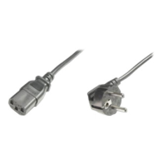 ASSMANN Netzanschlusska.,CEE 7/7 Typ-F 90 Angle gewin. - C13 St/Bu 5,0m H05VV-F3G 1.0qmm sw