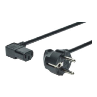 ASSMANN Netzanschlussk.,CEE 7/7 Typ-F - C13 90 Angle gewin. St/Bu 1,8m H05VV-F3G 0,75qmm sw