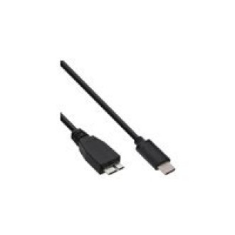 INLINE USB 3.1 Kabel Typ C an Micro-B Stecker Stecker schwarz 0,5m