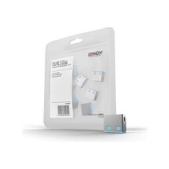 LINDY 10 USB Portschloesser BLAU. Erweiterungskit fuer LINDY Art.Nr. 40452