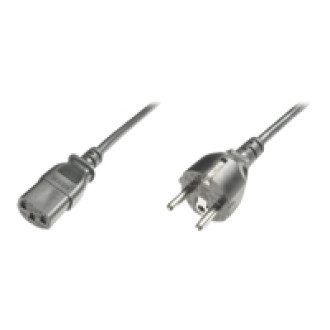 ASSMANN 1x Netzkabel Schuko gerader Stecker - C13 Buchse schwarz 1.8m