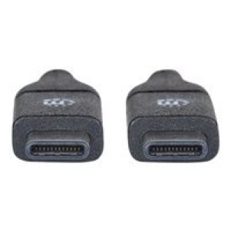 MANHATTAN USB 3.1 Typ C Gen2 Kabel 0,5m Typ C-Stecker auf Typ C-Stecker 10 Gbit/s schwarz
