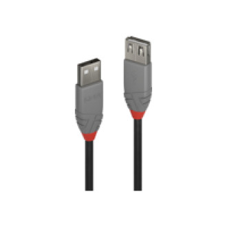 LINDY 1m USB 2.0 Typ A Verl. Anthra Line