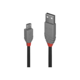 LINDY 0,2m USB 2.0 A/Micro-B Anthra Line