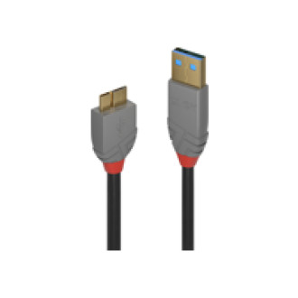 LINDY 0,5m USB 3.0 A/Micro-B Anthra Line