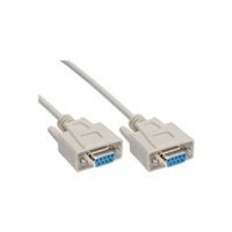 INLINE Serielles Kabel 9pol Buchse / Buchse vergossen 1:1 belegt 1,8m