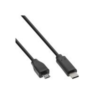 INLINE USB 2.0 Kabel Typ C Stecker an Micro-B Stecker schwarz 0.5m