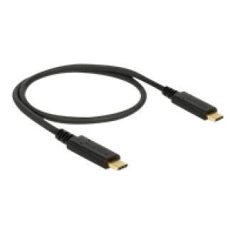 DELOCK USB 3.1 Gen 2 10 Gbps Kabel Type-C zu Type-C 0,5 m 5 A E-Marker