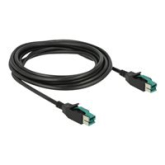 DELOCK PoweredUSB Kabel Stecker 12 V > PoweredUSB Stecker 12 V 3 m für POS Drucker und Terminals